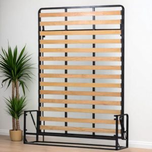 Lit Escamotable 140x190 - Lit Escamotable 2 Personnes - Mural Rabattable - Vertical - Classique